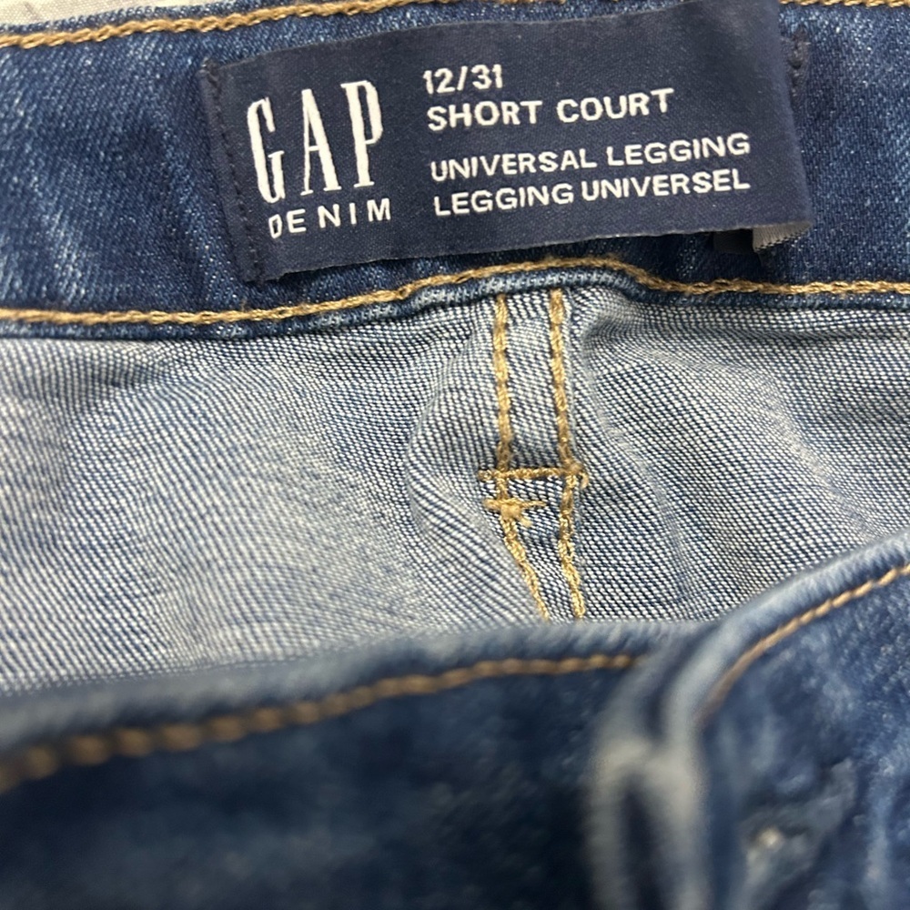 GAP Dark Blue Distressed Skinny Jeans - Picture 2 of 3